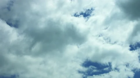 White clouds on blue sky Stock Footage 50368041