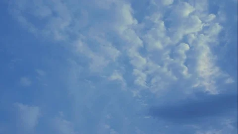 White clouds in blue sky Stock Footage 73341059
