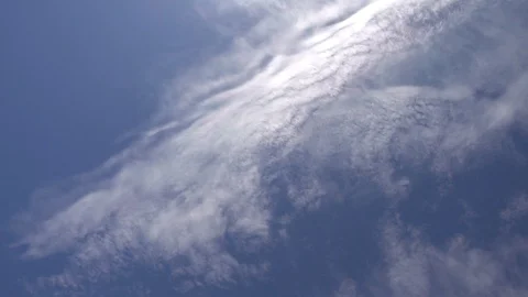 White clouds in the blue sky Stock Footage 90912035