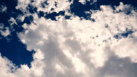 White clouds on blue sky Video stock 97207259