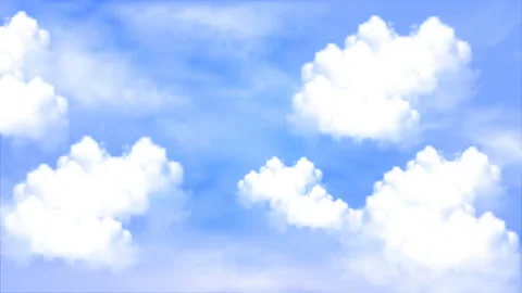 White clouds on the blue sky Stock Footage 107887824