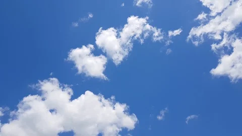 White Clouds In The Blue Sky 動画素材 112050266