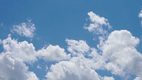 White clouds on blue sky Stock Footage 134401197