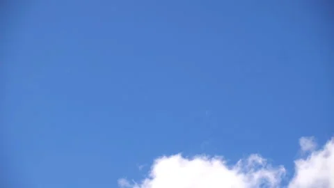 White clouds in the blue sky. Stock Footage 155155992