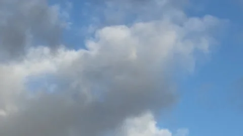 White Clouds with blue sky Stock Footage 169437734