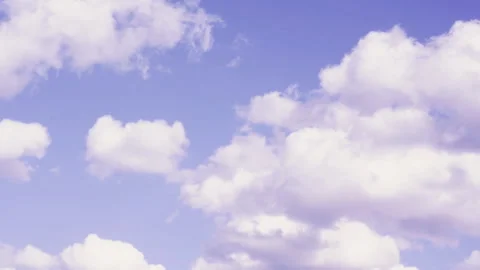 White clouds in the blue sky Stock Footage 196116711