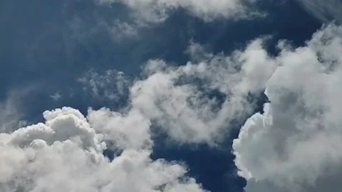 White clouds with blue sky Video stock 219525658