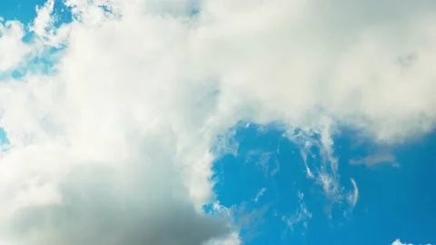 White clouds on blue sky. Stock Footage 237077474