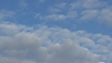 White clouds in the blue sky Stock Footage 273837942