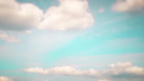 White clouds on blue sky Stock Footage 346035014