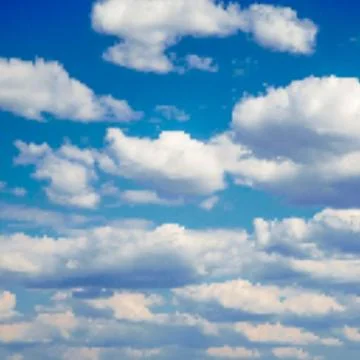 White clouds in the blue sky Stock Illustration