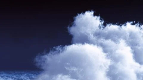 White clouds in blue sky Stock Illustration