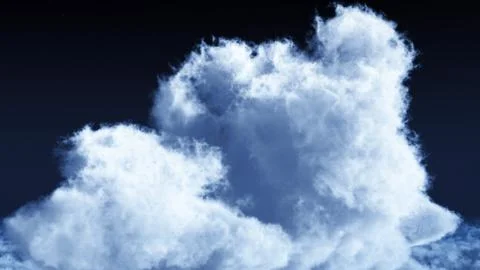 White clouds in blue sky 库存插图