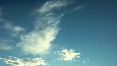 White Clouds In Blue Sky IMG 8830 Stock Footage 93322376