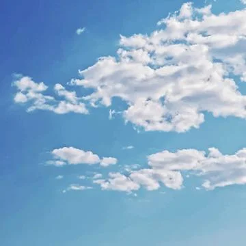 White clouds with blue sky landscape background. Stock Illustration