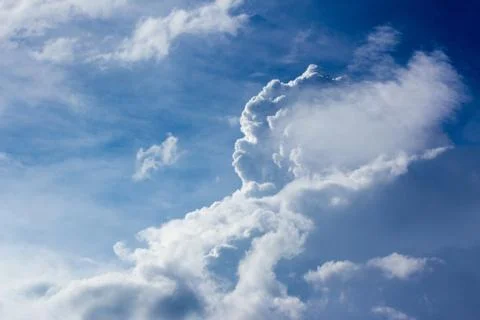 White clouds in the blue sky Stock Photos