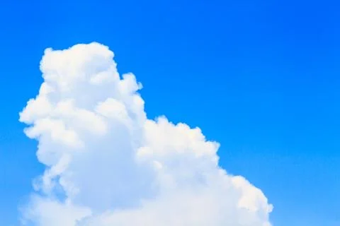 White clouds in the blue sky Stock Photos