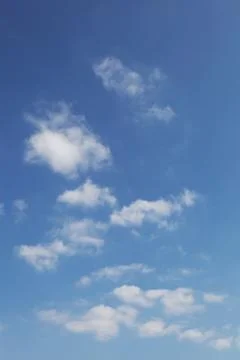 White clouds on blue sky. Stock Photos