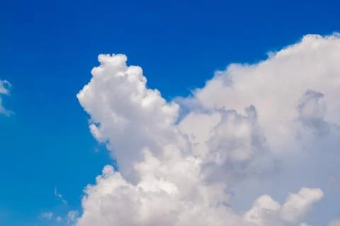 White clouds on blue sky Stock Photos