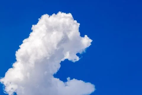 White clouds on blue sky Foto stock