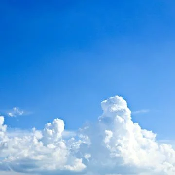 White clouds in blue sky. Stock Photos