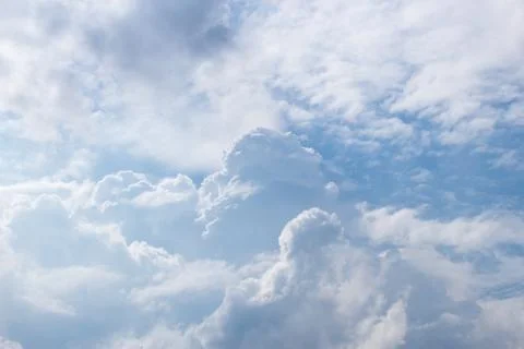White clouds on blue sky Stock Photos