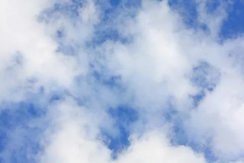 White clouds in the blue sky Stock Photos