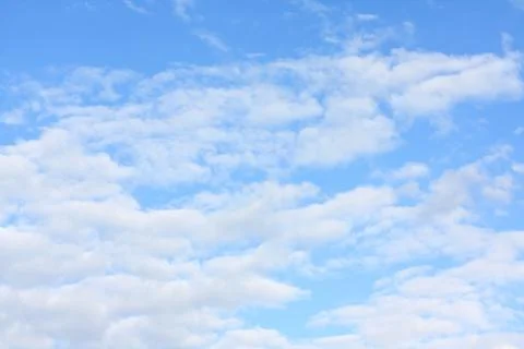 White clouds in the blue sky Stock Photos