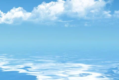 White clouds in blue sky Stock Photos