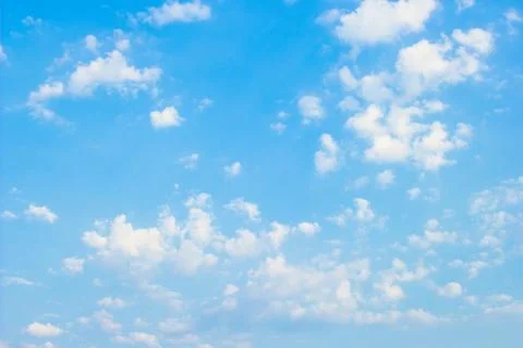 White clouds in the blue sky Stock Photos