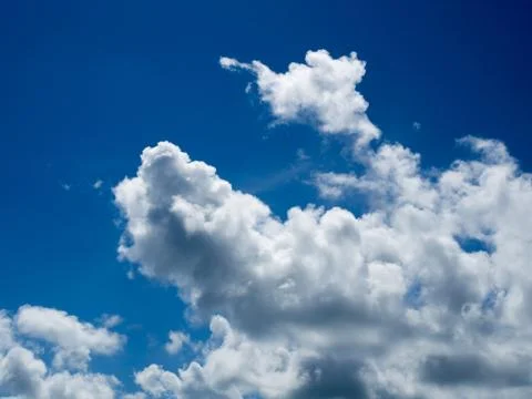 White clouds on blue sky. Stock Photos
