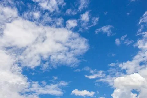 White clouds in the  blue sky Stock Photos