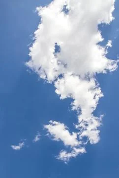 White clouds in the blue sky Stock Photos