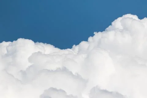 White clouds  in blue sky Stock Photos