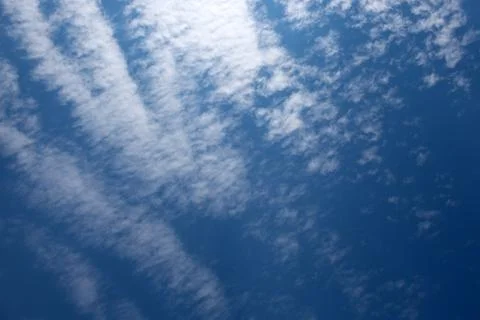 White clouds in the blue sky Stock Photos