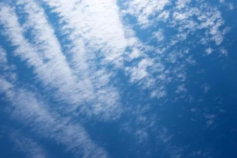 White clouds in the blue sky Stock Photos