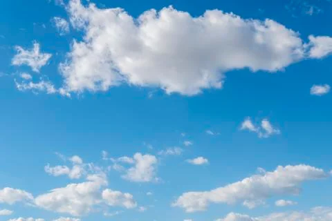 White clouds on blue sky Stock Photos