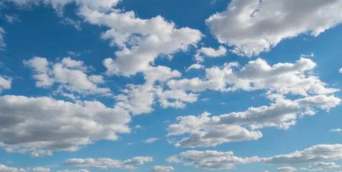 White clouds on blue sky Stock Photos