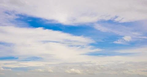 White clouds in blue sky Stock Photos