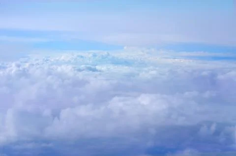 White clouds in a blue sky Stock Photos
