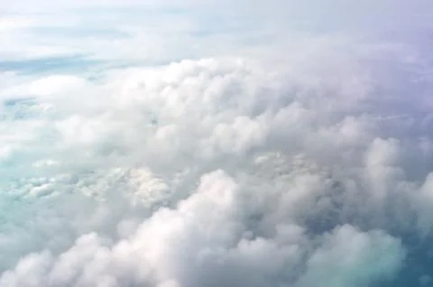 White clouds in a blue sky Stock Photos