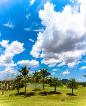 White clouds in blue sky 스톡 사진