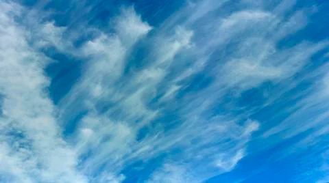 White clouds on a blue sky Stock Photos
