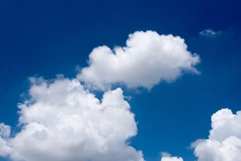 White clouds on blue sky Stock Photos