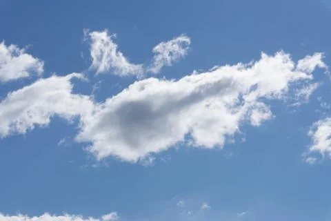 White clouds in blue sky . Stock Photos