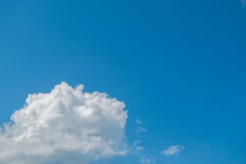 White clouds in  blue sky Stock Photos