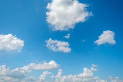 White clouds in  blue sky Foto stock