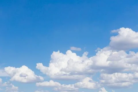 White clouds in the blue sky Stock Photos