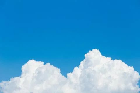White clouds in the blue sky Stock Photos
