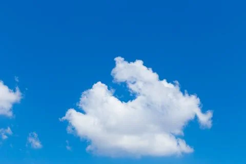 White clouds in the blue sky Stock Photos